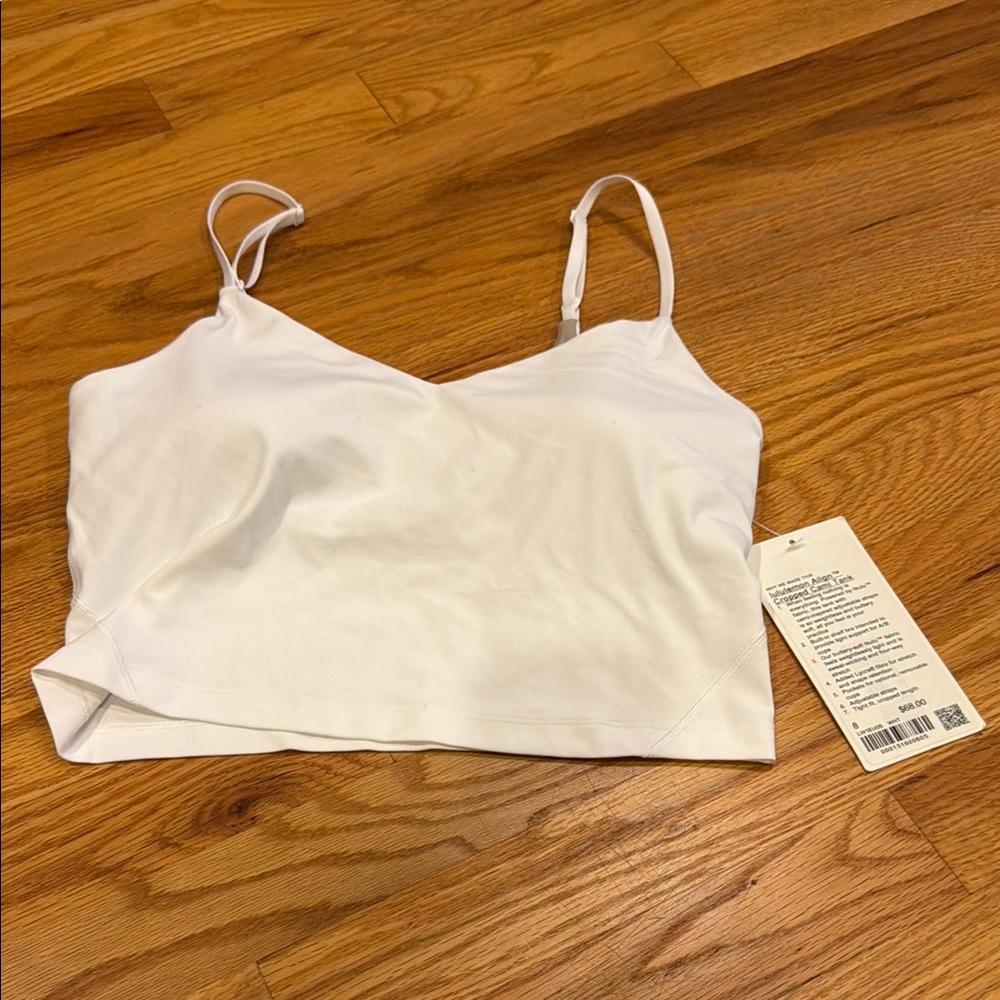 Lululemon Athletica White Align Cropped Camisole